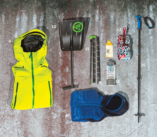 Backcountry skiing hut trip kit - backcountry ski gear