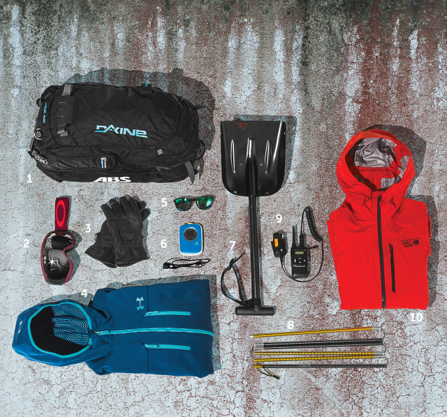 Men's backcountry skiing day kit - backcountry ski gear