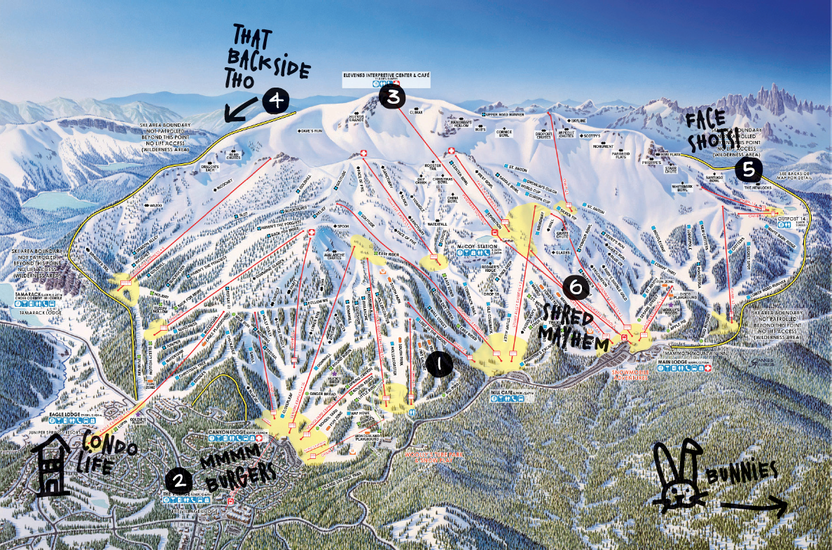 Inside Line Local Tips On The Best Spots At Mammoth Mountain Freeskier