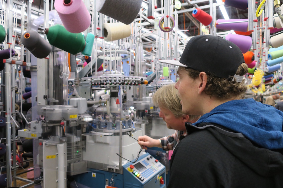 We took a tour through Darn Tough Vermont's sock mill and it was incredible