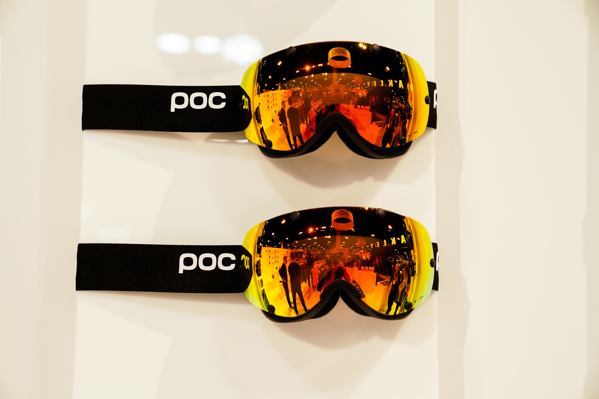 1980s Rossignol Mirrored Ski Red Adjustable Sunglasses