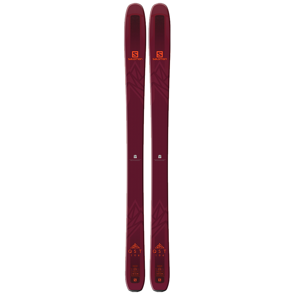CLEARANC BINDING options avail to add NEW 2019 Salomon QST 106 snow skis 181cm 