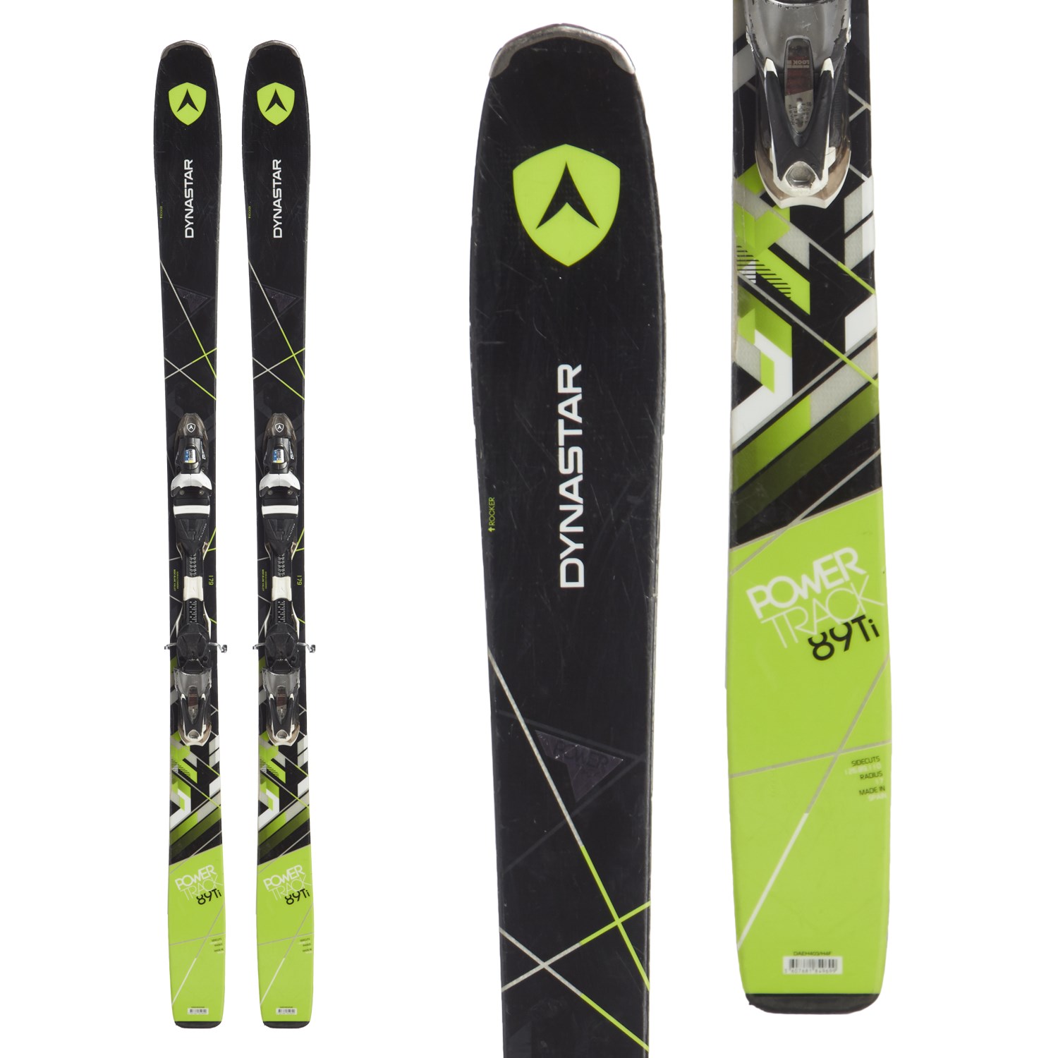 2015 Dynastar Powertrack 4x4 134cm Beginner/Intermediate Women Skis/Bindings 