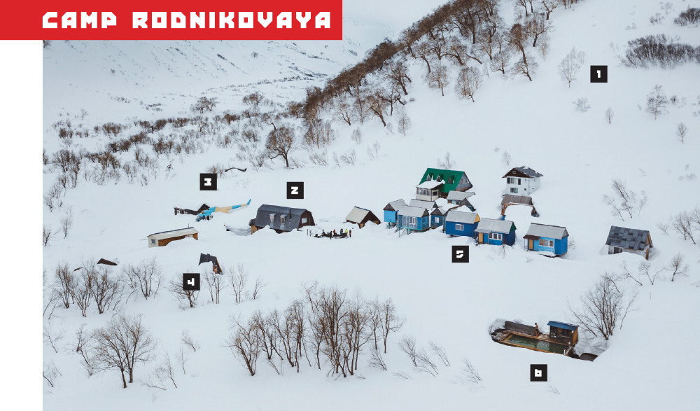1. Skiing
2. Main Cabin
3. The Swedes' Quarters
4. Bathroom
5. Dormitories
6. Basseyn